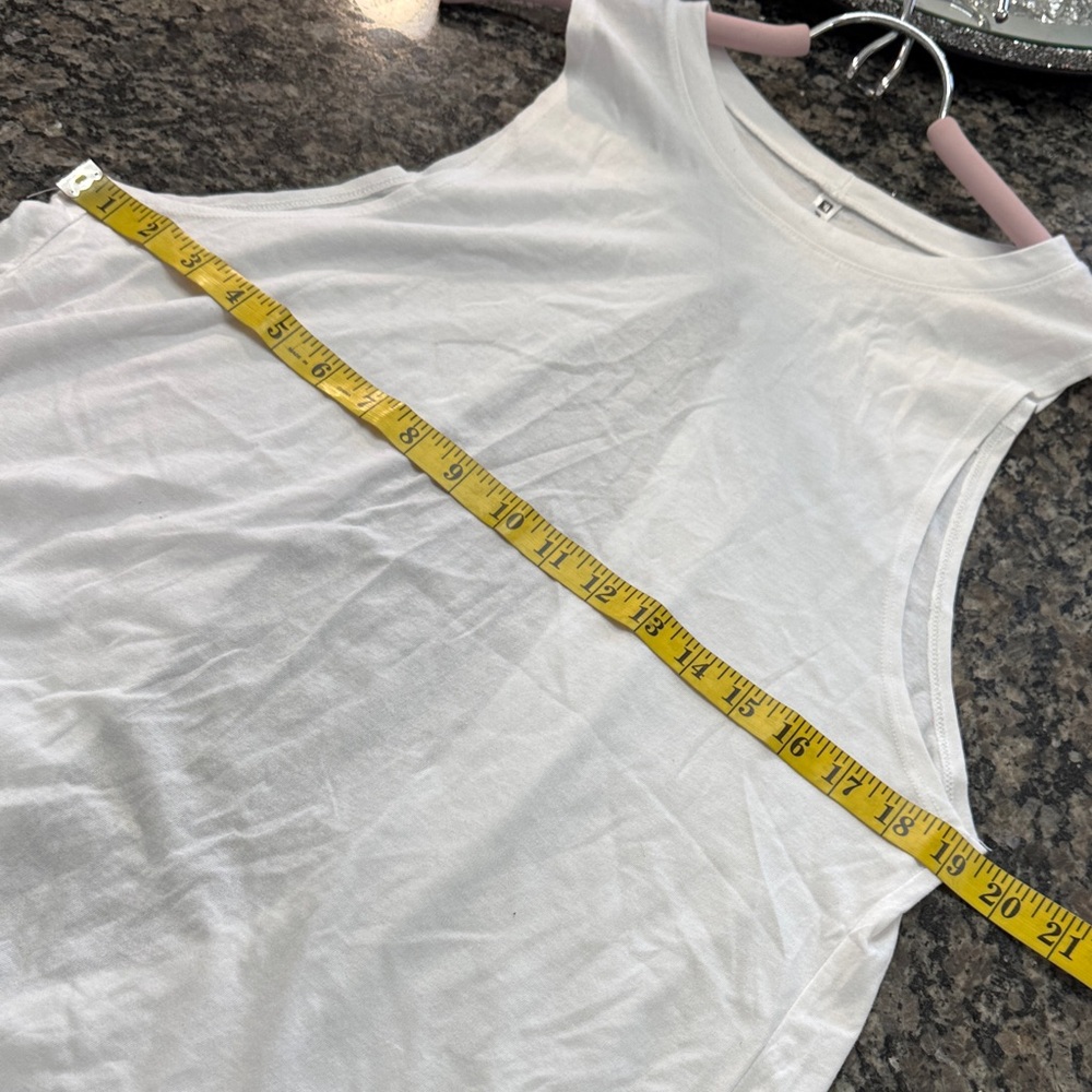 Fabletics White open & Knot-Back Sleeveless Tank … - image 7